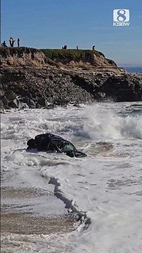 Car goes over West Cliff in Santa Cruz, injuries unknown