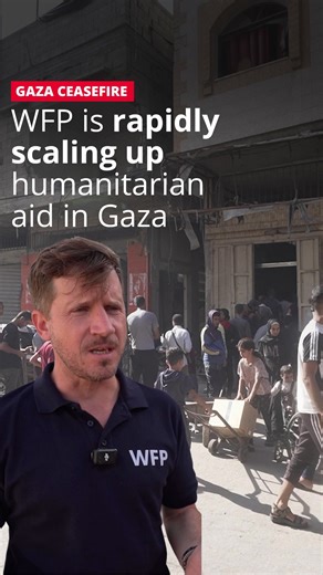 With the ceasefire in effect, WFP is now scaling up. 🔹137 trucks have already entered #Gaza — supporting bakeries, nutrition, and food distributions. 🔹170,000 MT of food ready to move, enough to feed 2M people. The goal: flood Gaza with food, fast. The ceasefire must hold. | World Food Programme