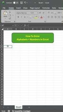 Excel Auto Fill Letters & Alphanumeric Series ✨ | learn with ‪@SakshamPulak‬