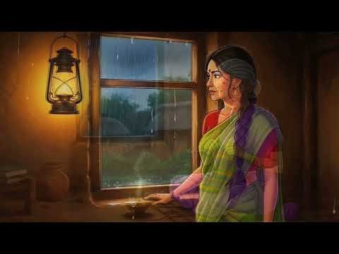 Heavy Rain in Indian Village || Peaceful Family Night (Ghibli Style Inspired Video)