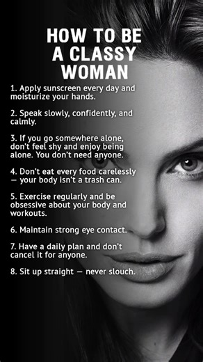 ✨ Rules of a Truly Classy Woman #women #class