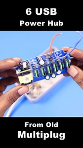 15K views · 210 reactions | 6 USB Power Hub from old Multiplug #usb #diy #electronics #3dprints | GIB Tech | Facebook