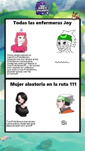 Memedex 235 #memedex #memes #pokemon #pikachu #español #comedia #nintendo #humor #enfermera #joy