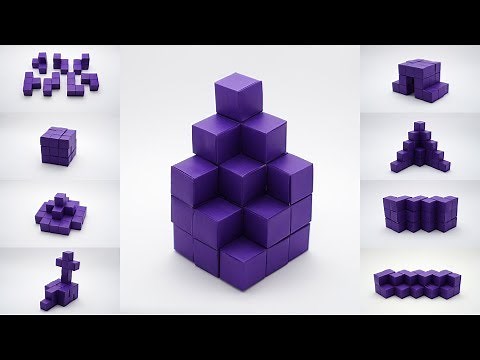 ORIGAMI SOMA CUBE PUZZLE (Jo Nakashima)