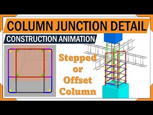 How to design Stepped column | Rebar placement | Reinforcement details | 3D Animation