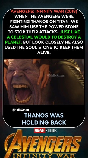 Avengers Infinity War (2018) Thanos Was Holding Back