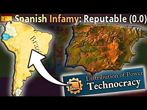Get All Of South America FREE As TECHNOCRATIC SPAIN In Victoria 3