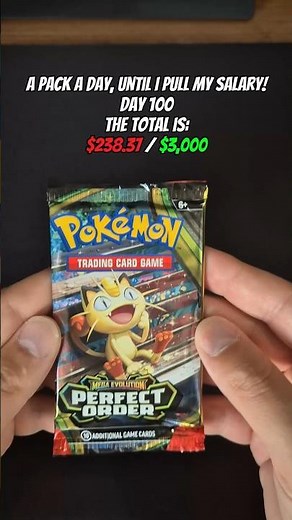 Day 100 of opening a pack every day until I pull my salary! 💼📈 #pokemon