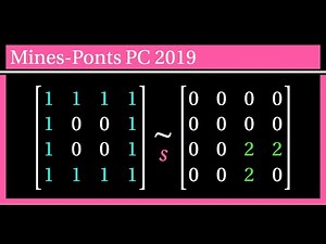 Exercice matrice et application linéaire :construction d'une base adaptée. Oral Mines-Ponts PC 2019