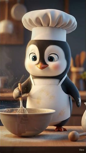Cute Baby Penguin Chef Cooks a Cozy Meal 🐧🍳 | Calm & Relaxing Kids Animation