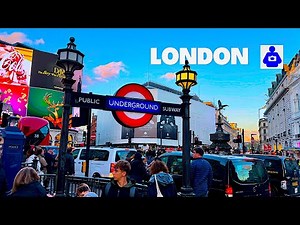 2025 London Walk 🇬🇧 WEST END & Shopping Streets 🎄 Christmas Prep.| Central London Walking Tour [HDR]