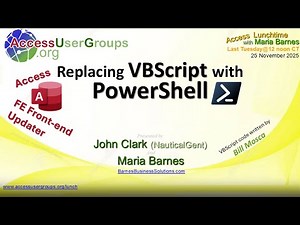 AL: Replacing VBScript with PowerShell with John Clark and Maria Barnes