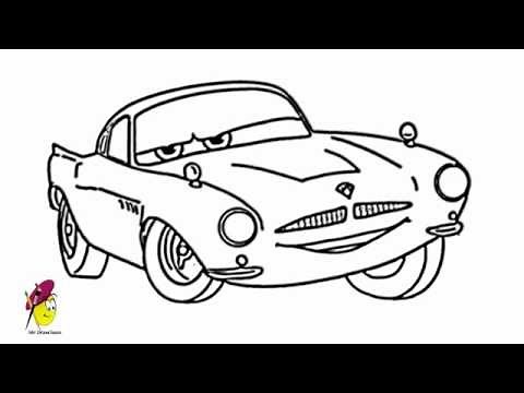 Finn - cars 2 - how to draw Finn from Cars 2