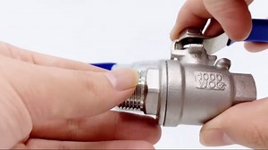 Ball Valve 1/2" ,1/2" Full Port Stainless Steel Ball Valve 304 NPT Water Valve, 1/2 inch Shut Off Valves for Oil and Gas with Blue Locking Handles 1000 WOG (1/2 inch, 2 pack)