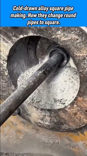 Cold-Drawn Steel Pipe Manufacturing. #shorts #engineering #manufacturing #satisfying #metal #howto