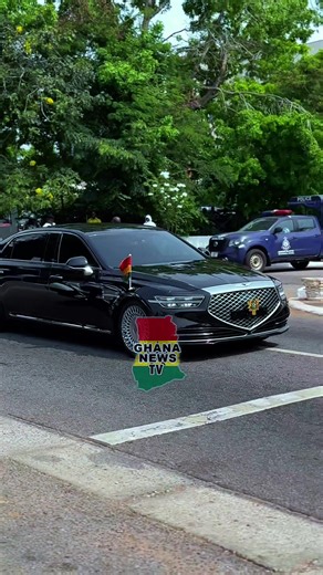 Prez John Dramani Mahama’s convoy beautifully arrives for the 2026 State of The Nation’s Address #sona2026 #ghananewstv