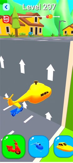 Shape Shifting Game | New Hyper Casual Game I level -297 | #shapeshifting #gaming #shorts #car