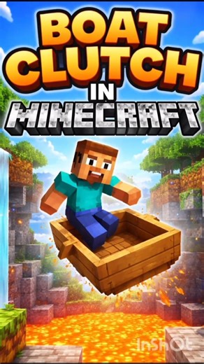 Boat Clutch in Minecraft.#shorts#minecraft