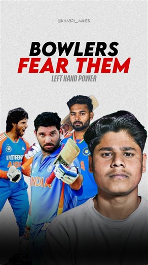 Facts | Knowledge | Trending Topic on Instagram: "Why Left Handed Batsmen Are More Dangerous?🥵 . left handed batsman why left handed batsmen are dangerous left vs right batsman cricket facts hindi cricket reels india ipl cricket facts left right combination cricket dangerous batsmen cricket cricket analysis short instagram cricket reels #cricket #lefthandedbatsman #cricketfacts #lefty #khabrimines Who Is the most dangerous Lefty Batsman?"