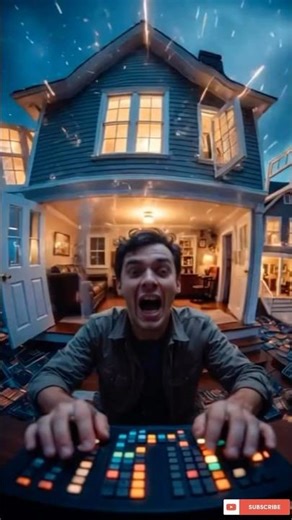 I Built a Giant Remote Control House… BIG MISTAKE 😂📺 #funny #comedy #homehacks