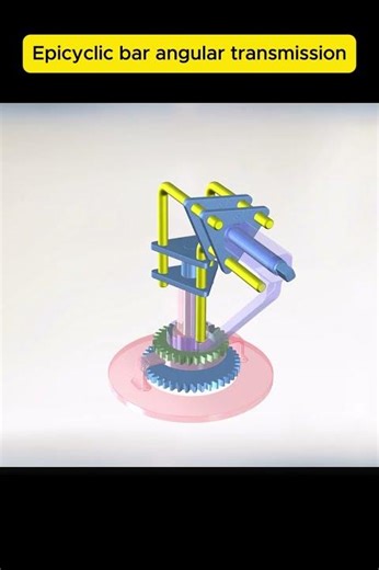 Epicyclic Bar Angular Transmission | Planetary Linkage ⚙️ #shorts