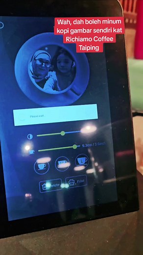 Buat Art Muka Sendiri dalam Coffee di Richiamo Coffee Taiping
