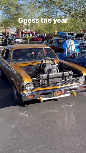 What year is this badass supercharged Chevy II Nova?? #v8 #supercharged #chevynova #horsepower #dragracing #prostreet #blower #bigblock #Fuelinjected | Internal Combustion