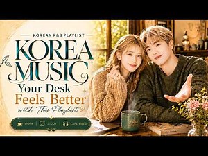 𝐏𝐥𝐚𝐲𝐥𝐢𝐬𝐭☕ Your Desk Feels Like a Cozy Korean Café｜Korean R&B for Work, Study & Café Vibes