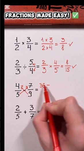 Fastest Fraction Tricks! | Add, Subtract, Multiply & Divide Fractions in Seconds