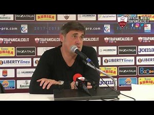 Verso Casertana-Trapani, conferenza stampa mister Calori 9.02.18 ©Trapanicalcio.it