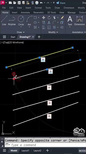 Still stretching every line in AutoCAD You’re doing it the 2005 way #autocad_tips_trick #autocad