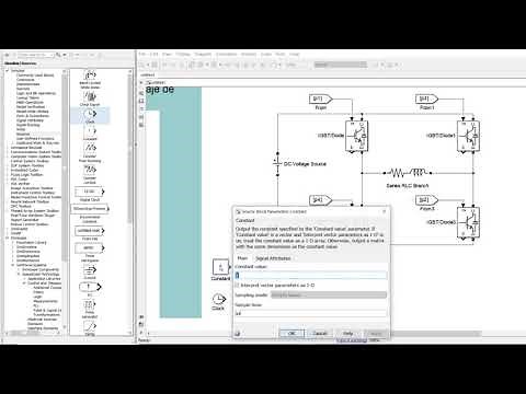 Simulation of a single-phase square wave inverter based on power electronics in Simulink