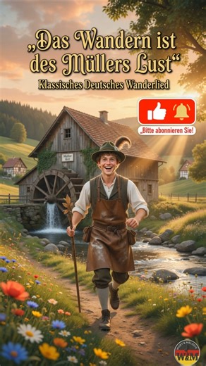 Das Wandern ist des Müllers Lust – Klassisches Deutsches Wanderlied #volkslied #musik #volksmusik