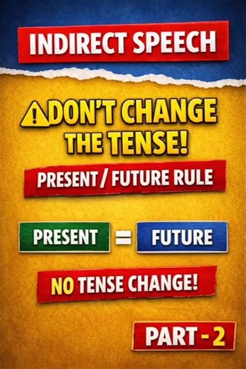 👉 Indirect Speech: Don’t Change the Tense! | Part-2