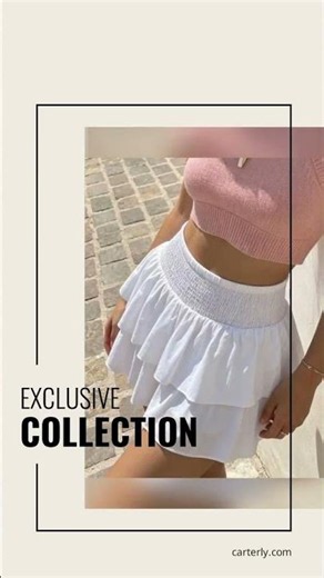 Smocked Ruffled Mini Skirt