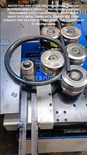 Automatic CNC pipe bending machine. #satisfying