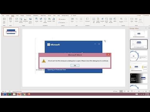 Cara Memperbaiki Kotak Word can`t do this because a dialog box is open