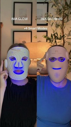 INIA GLOW vs. 4D: Which Red Light Mask Should You Actually Buy? 👀 (I linked both below)
