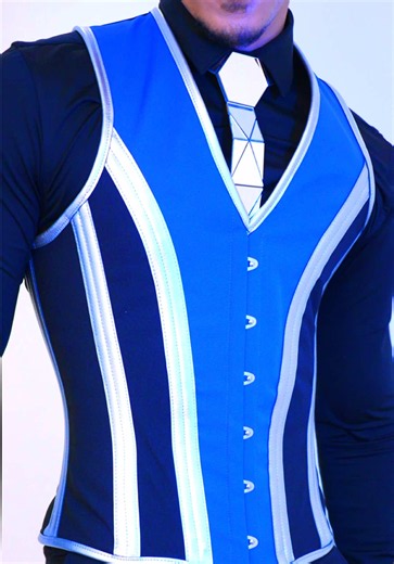 Corsetry for men💙 #corset #menincorsets #corsetvest #mensfashionwear | men fashion