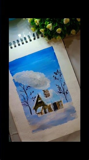 winter drawing ☃️✨⛄❤️#trending #winter #bome #drawing #shortsfeed #ytshorts