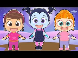 👶🏻 FIVE LITTLE BABIES with Vampire Girl and Friends 👶🏻 Educational Nursery Rhymes