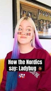 How the Nordic countries say Ladybug 🐞 #denmark #sweden #norway #iceland #finland