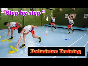 " Step by Step " Badminton Training | Beginners | Footwork | Basic | Tips And Tricks