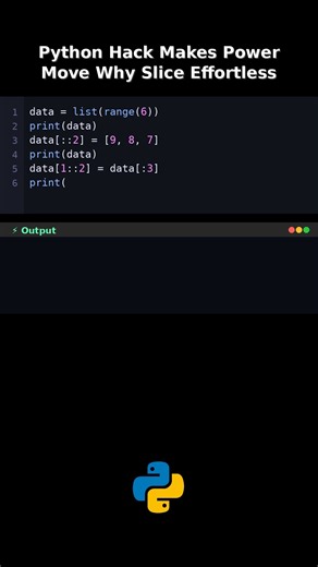 Python Hack Makes Power Move Why Slice Effortless #pythontricks