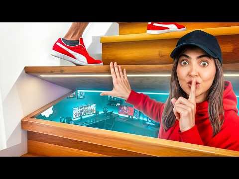 I Built a SECRET Gaming Room in Scout’s House 