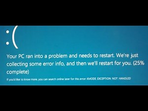 How to Fix KMODE EXCEPTION NOT HANDLED Blue Screen Error on Windows 10