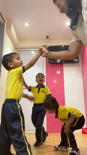 Sibling Workout at School | Kids Running, Front Flip & Splits