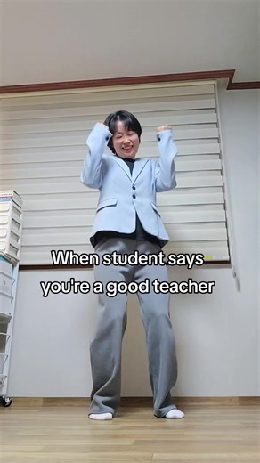 Happy Korean teacher