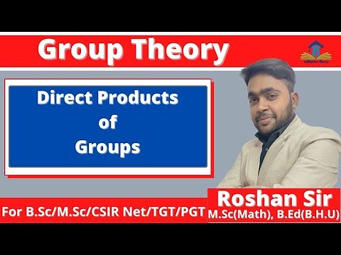 Group Theory || Direct Products of Groups || External Direct Product of Groups || Abstract Algebra