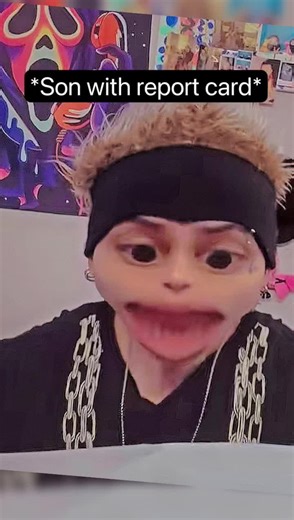 Mom Asking to See Son's Report Card